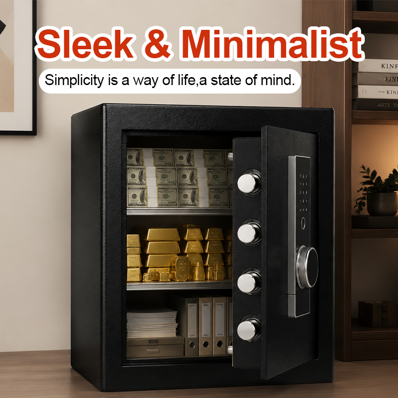 Home Security Officer - Biometric Fingerprint Safe Box, Digital Keypad