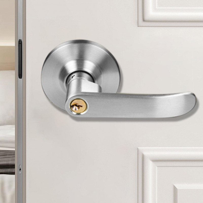Home Security Door Reinforcement Lock - Premium Spherical Three-Bar Handle Lock Ball,