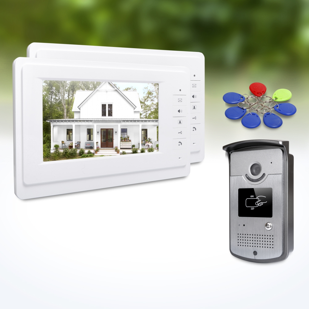 Home Security Camera System - 1 Outdoor Camera 2 Indoor Monitors