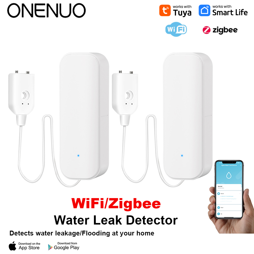 Home Security With Monitoring - WiFi/Zigbee Water Sensor Tuya Leakage Alarm