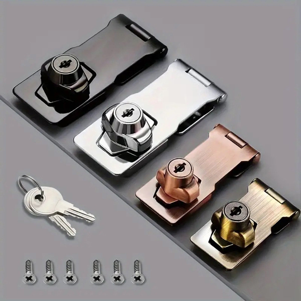 Home Security Door Reinforcement Lock - Locking Hasp Heavy Duty Locking Hasp