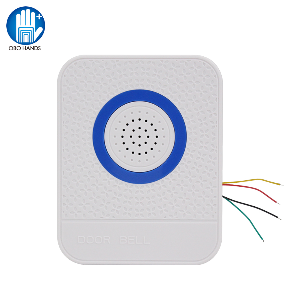 4 Wires Wired White Doorbell D - огляд і ціна Home Security Ring System