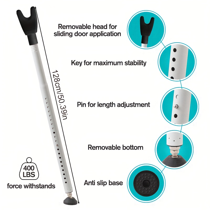 Adjustable 2in1 Sliding Patio  - огляд і ціна Home Security Door Reinforcement Lock