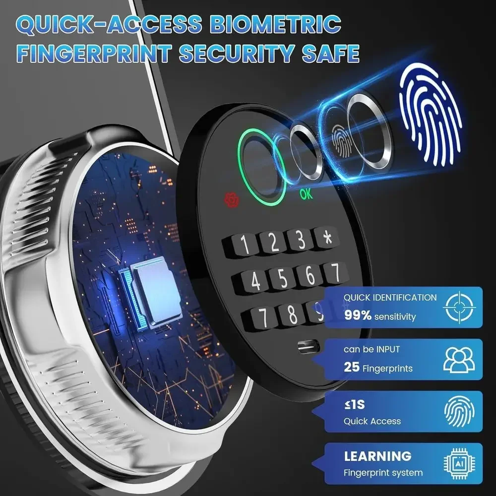 Extra Large Biometric Safe wit - огляд і ціна Home Security Officer