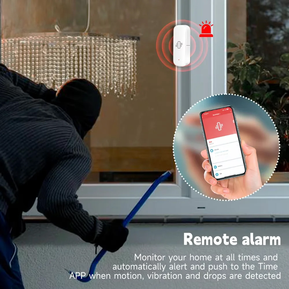Smart ZigBee Vibration Sensor  - огляд і ціна Home Security With Monitoring