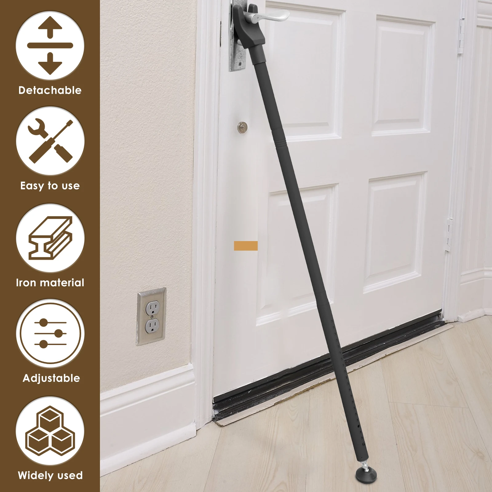 Sliding Door Lock Bar 44-55 In - огляд і ціна Home Security Door Reinforcement Lock