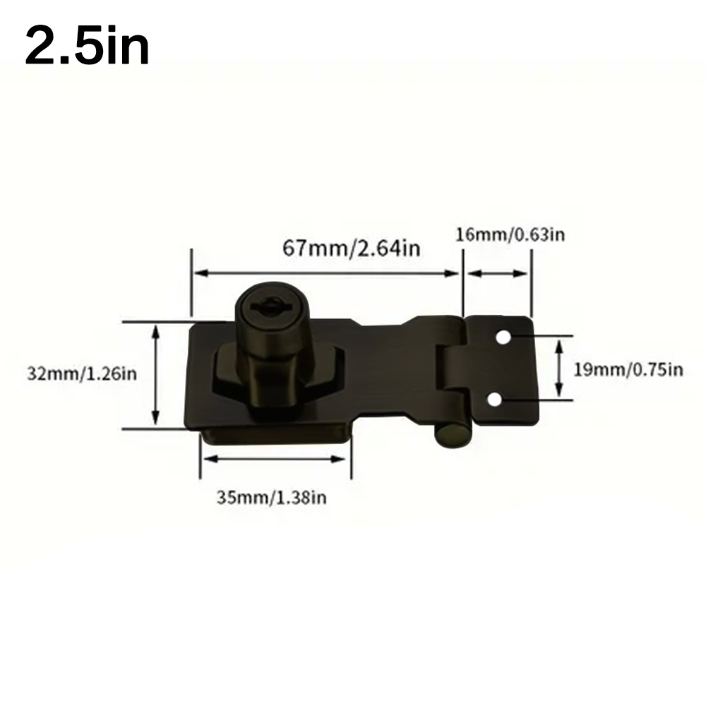 Locking Hasp Heavy Duty Lockin - огляд і ціна Home Security Door Reinforcement Lock