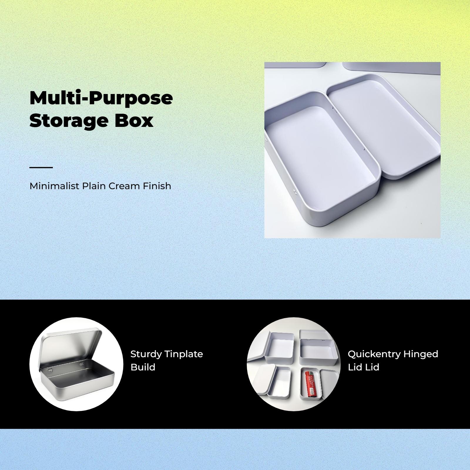 Cream Tin Metal Storage Box Se - огляд і ціна Home Security Officer