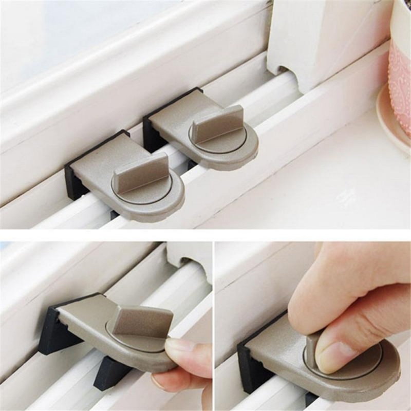 4 Sets Sliding Sash Stopper Ca - огляд і ціна Home Security Door Reinforcement Lock
