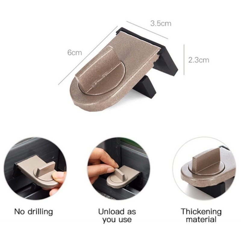 4 Sets Sliding Sash Stopper Ca - огляд і ціна Home Security Door Reinforcement Lock