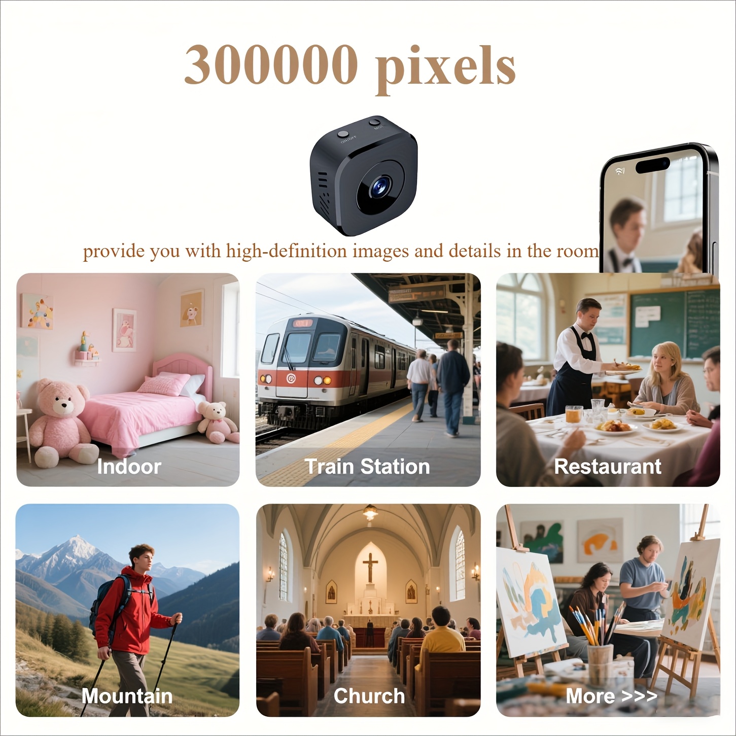 1080P HD Mini WiFi Camera Indo - огляд і ціна Home Security With Monitoring
