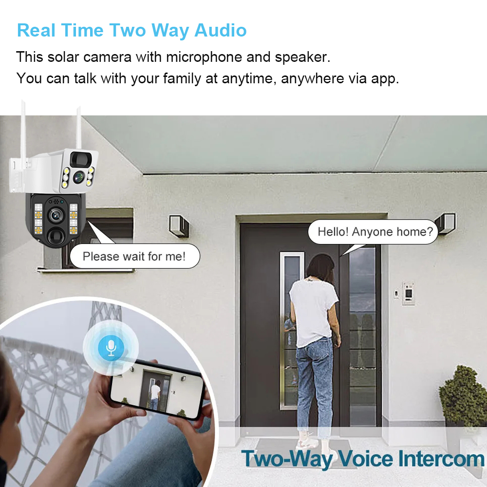 WiFi/4G Solar Camera IP CCTV S - огляд і ціна Home Security Camera System