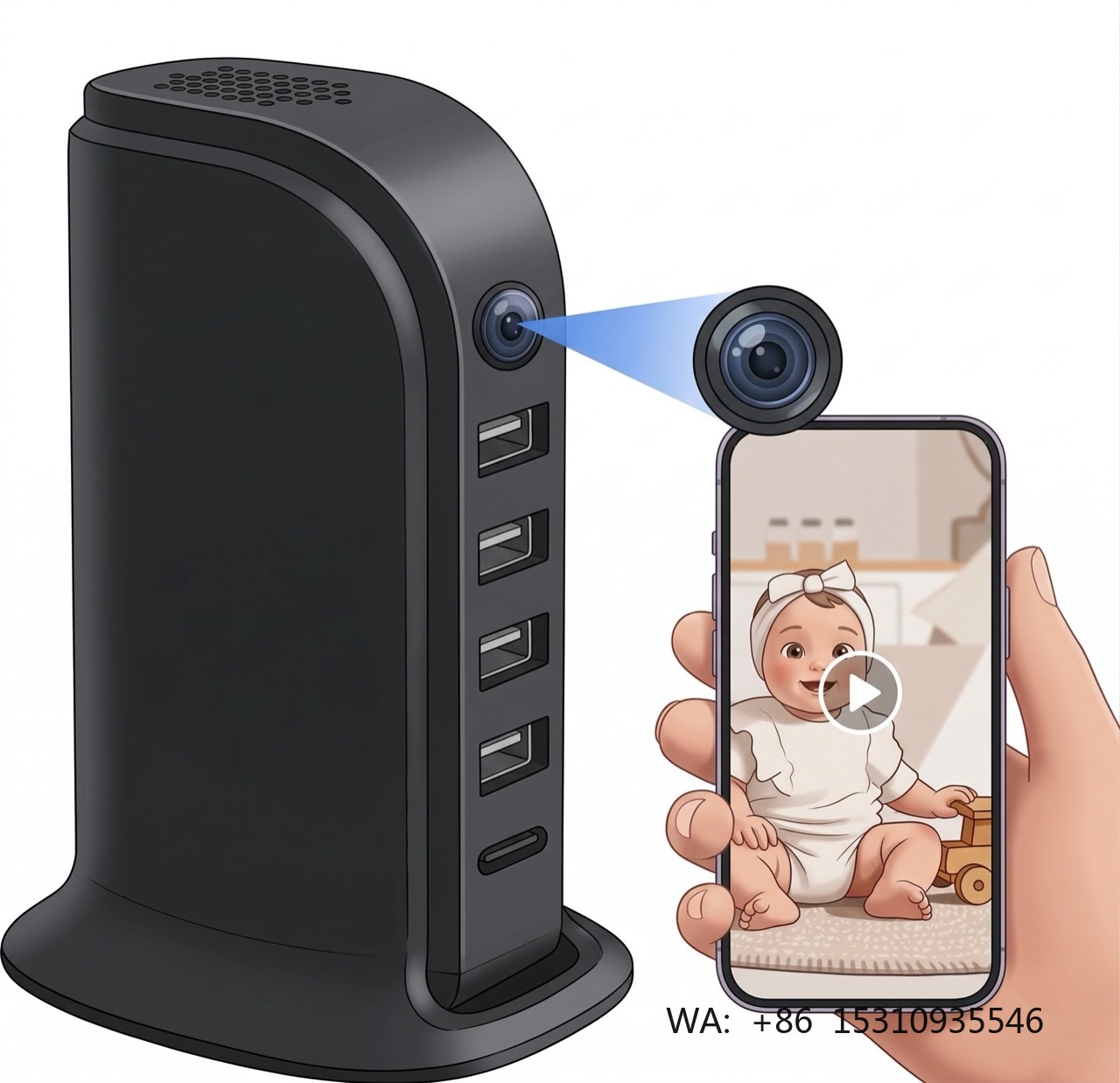Compact Wi-Fi Security Camera  - огляд і ціна Home Security Officer