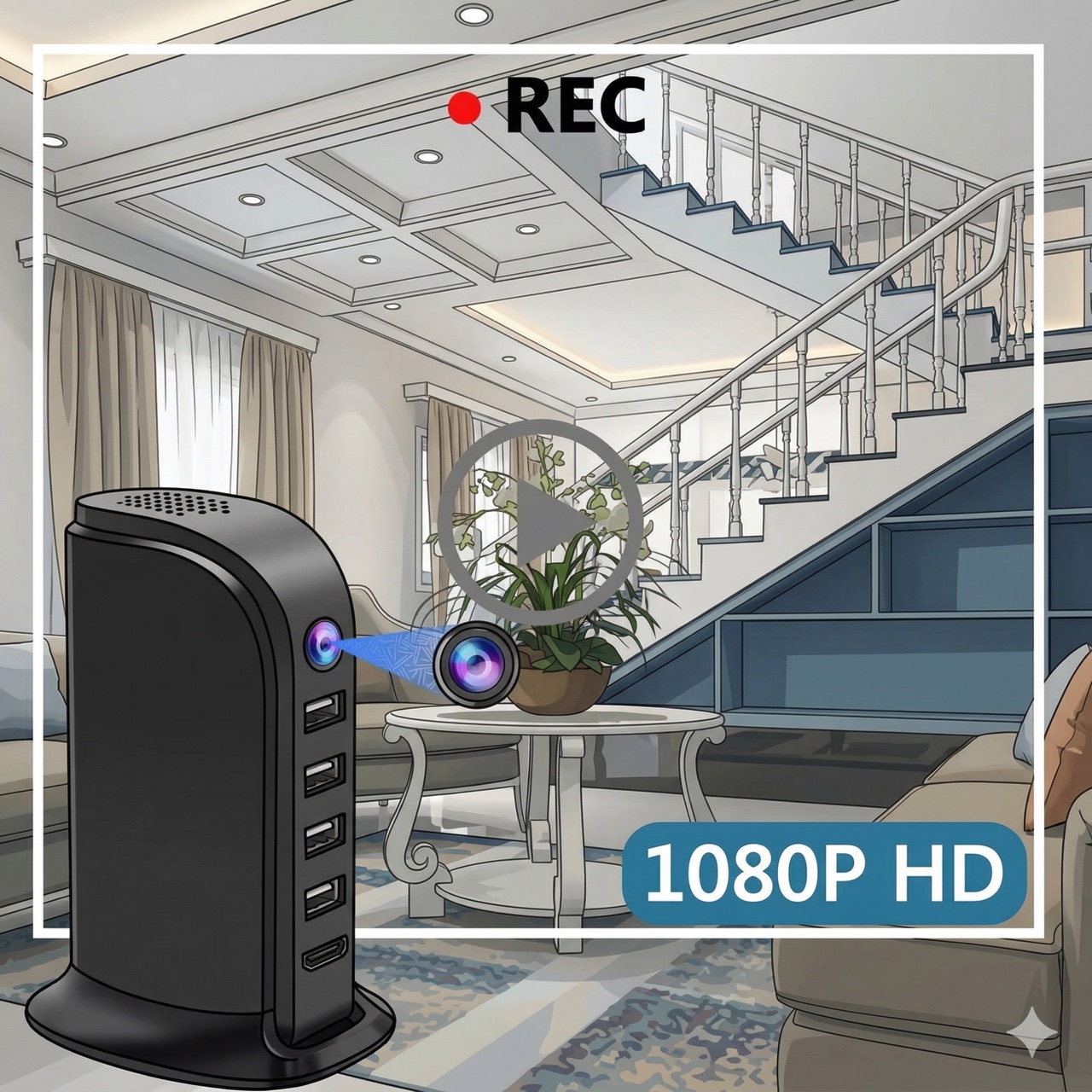 Compact Wi-Fi Security Camera  - огляд і ціна Home Security Officer