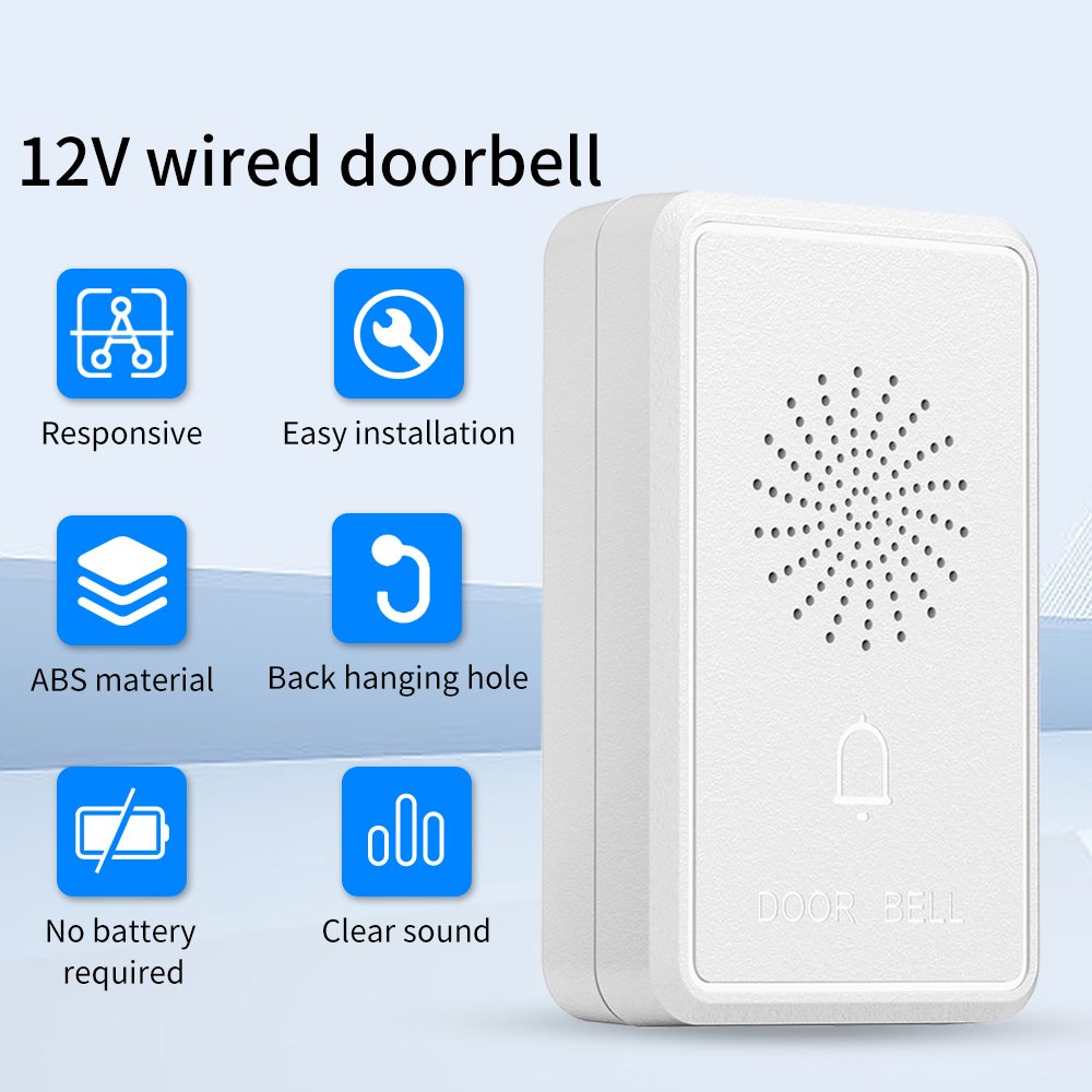 4Wire Wired Doorbell DC12V Acc - огляд і ціна Home Security Ring System
